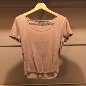 Zipper back Tee